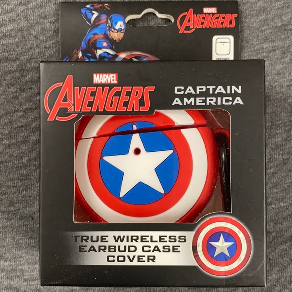 NWT Marvel Captain America Shield AirPods case - Picture 1 of 2